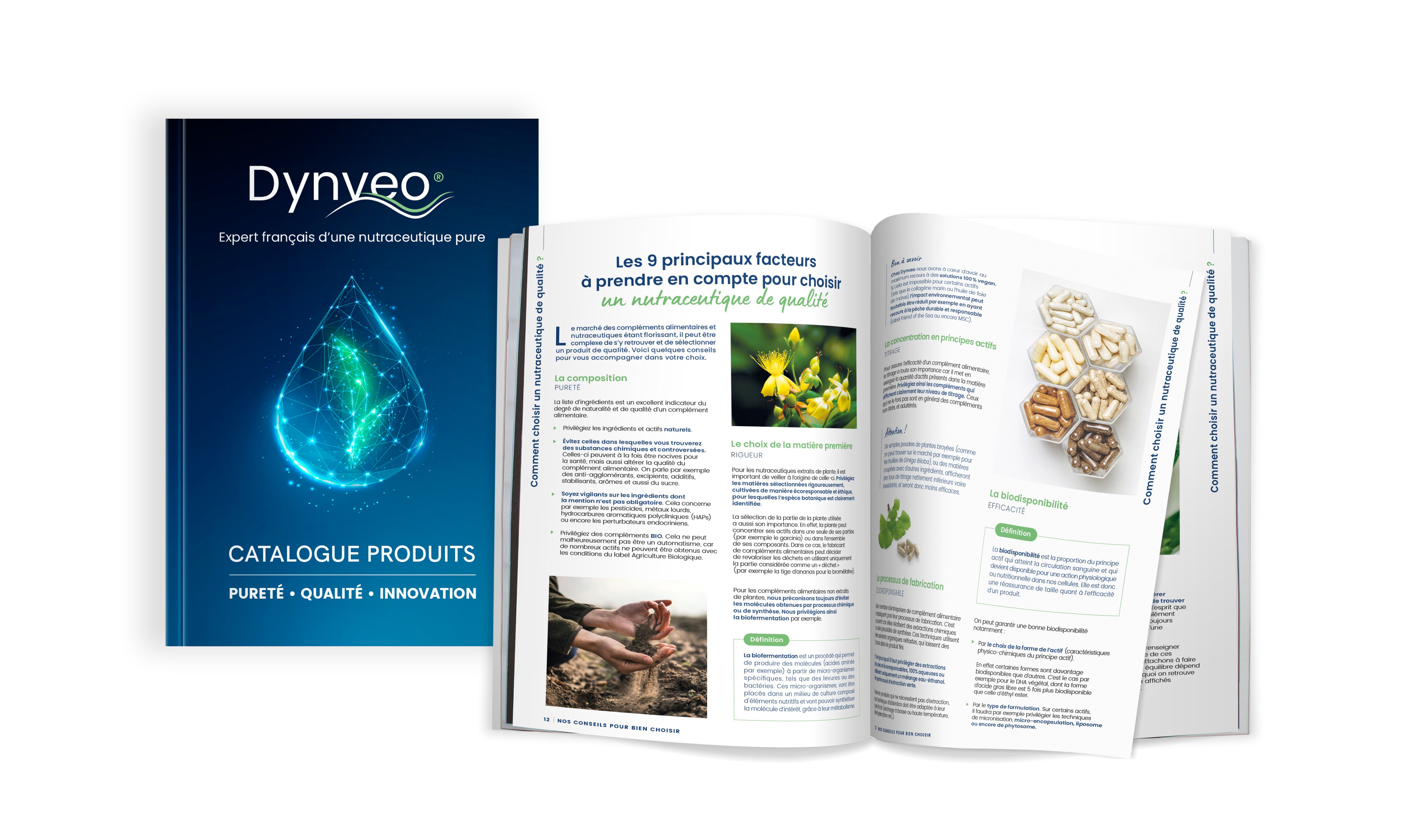 Catalogue mockup cover interieur